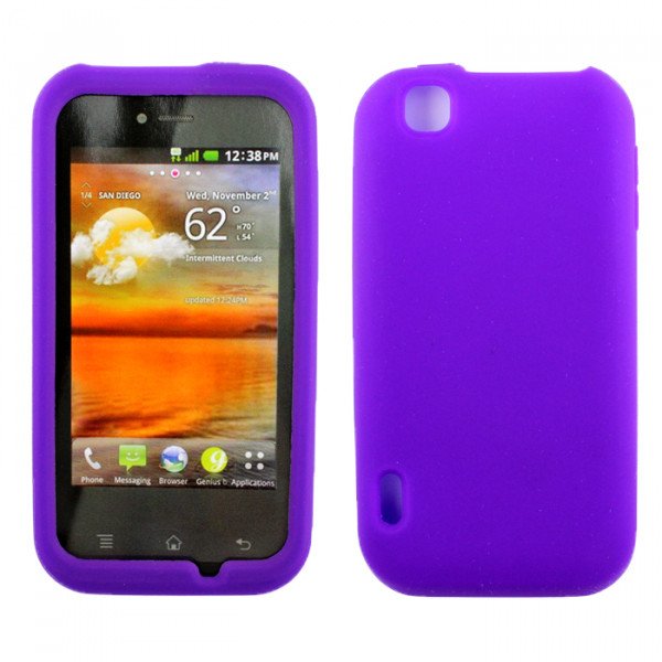 Wholesale LG Maxx MyTouch Silicone (Purple)